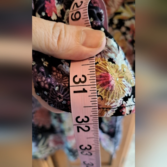 Ladies Maeve Hi-Low Tea Time Floral Black Button Up Small By Anthropologie - Picture 8 of 8